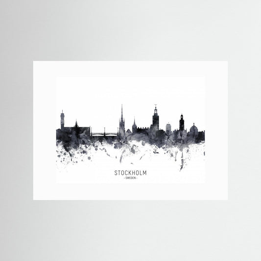 Stockholm Sweden Skyline by Michael Tompsett