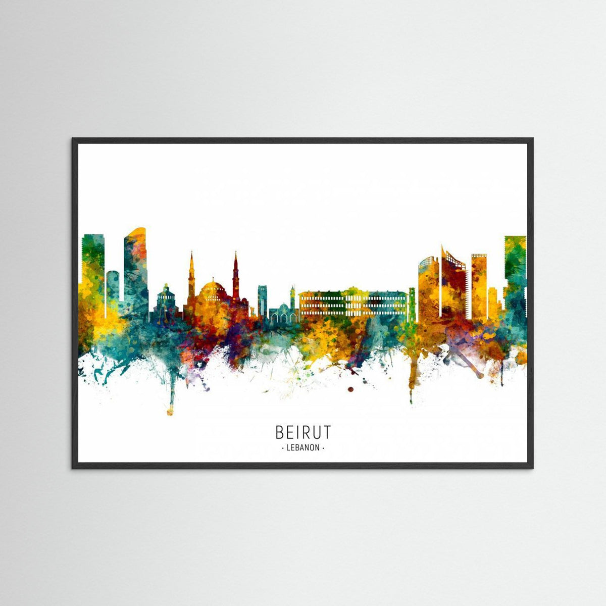 Beirut Lebanon Skyline by Michael Tompsett