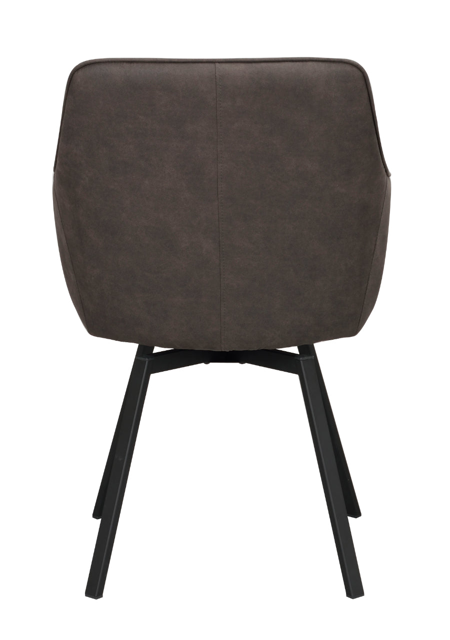 Rowico ALISON Swivel Grey Set of 2 Armchairs