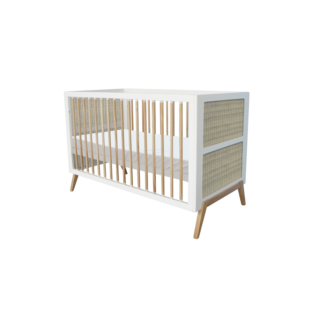 Cama multievolutiva Marelia Ratán 70x140 - Neige