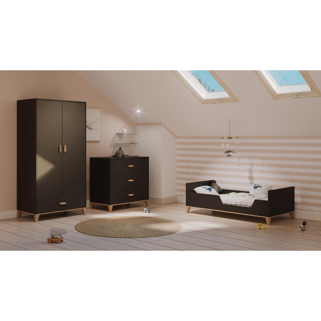 Naia Kleiderschrank - Onyx