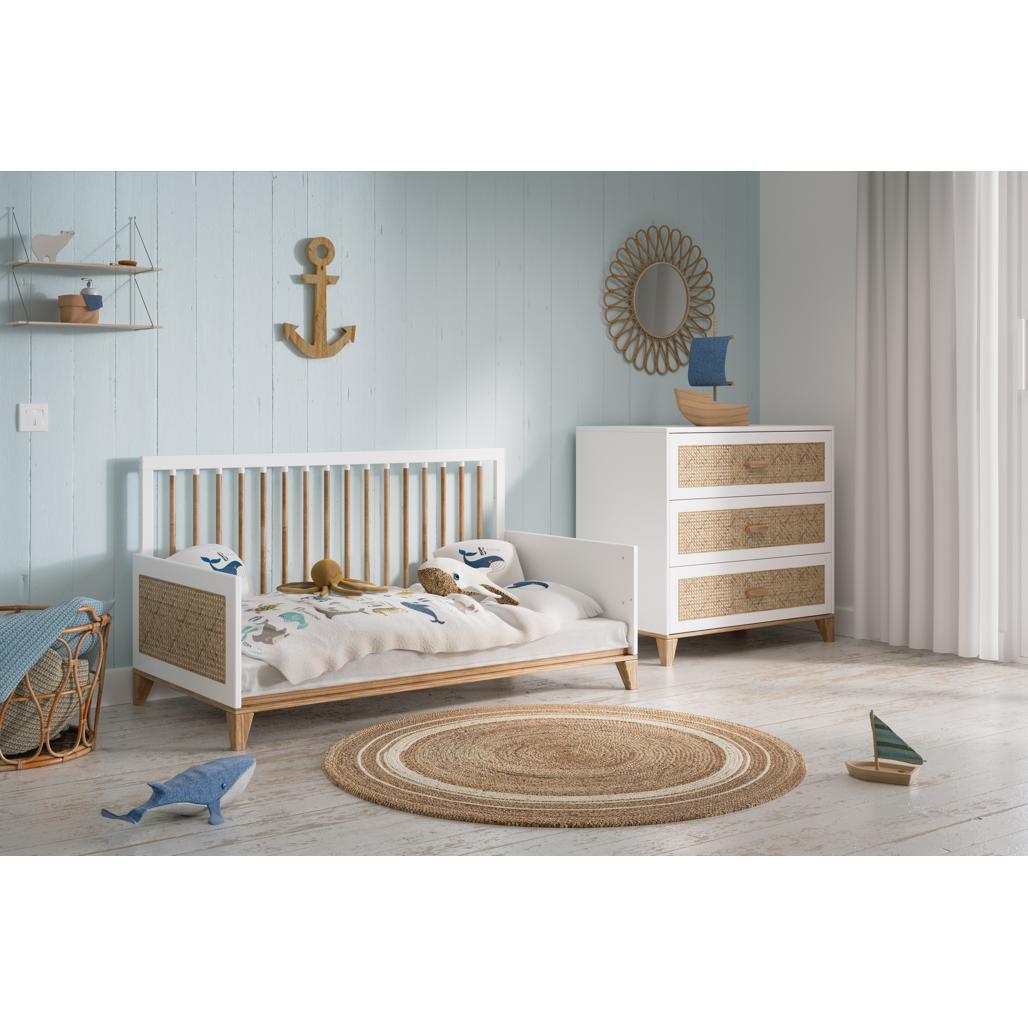 Cama evolutiva Nami Ratán 70 x 140 - Neige