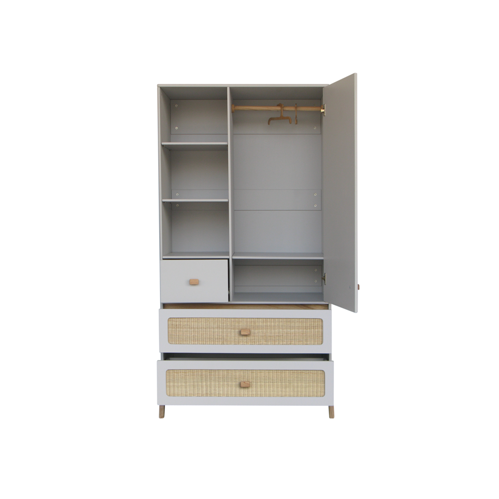 Marelia Wardrobe Rattan - Lune