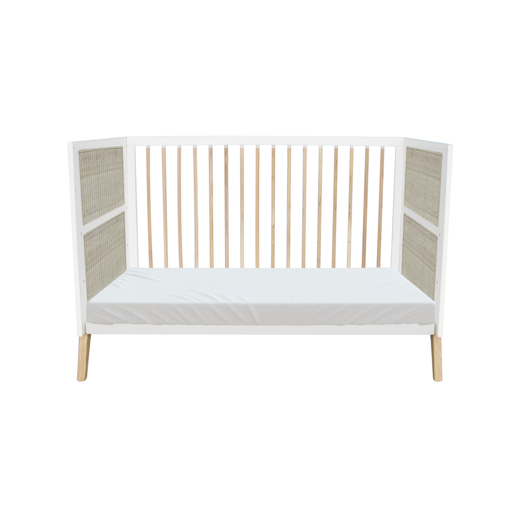 Cama multievolutiva Marelia Ratán 70x140 - Neige