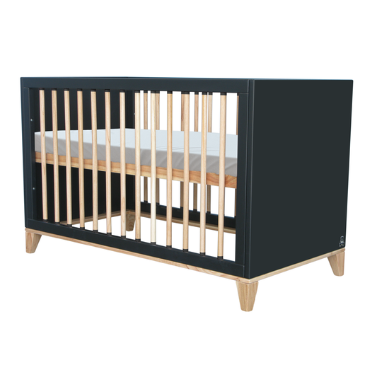 Naia Evolutive Bed rattan 60 x 120 - Onyx