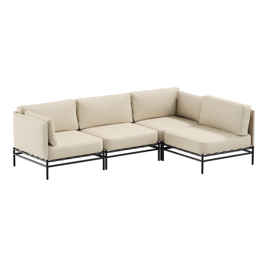 DANDY 3-Sitzer + Einzelmodul Outdoor-Sofa