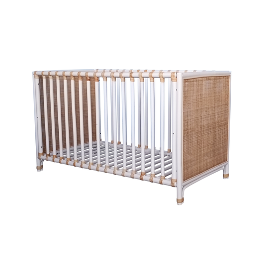 Cama evolutiva Nemo en ratán 60 x 120 - Neige