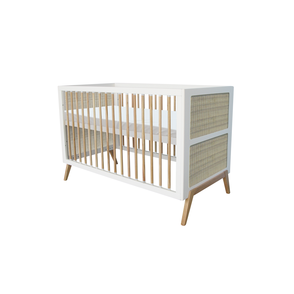Cama multievolutiva Marelia Ratán 70x140 - Neige
