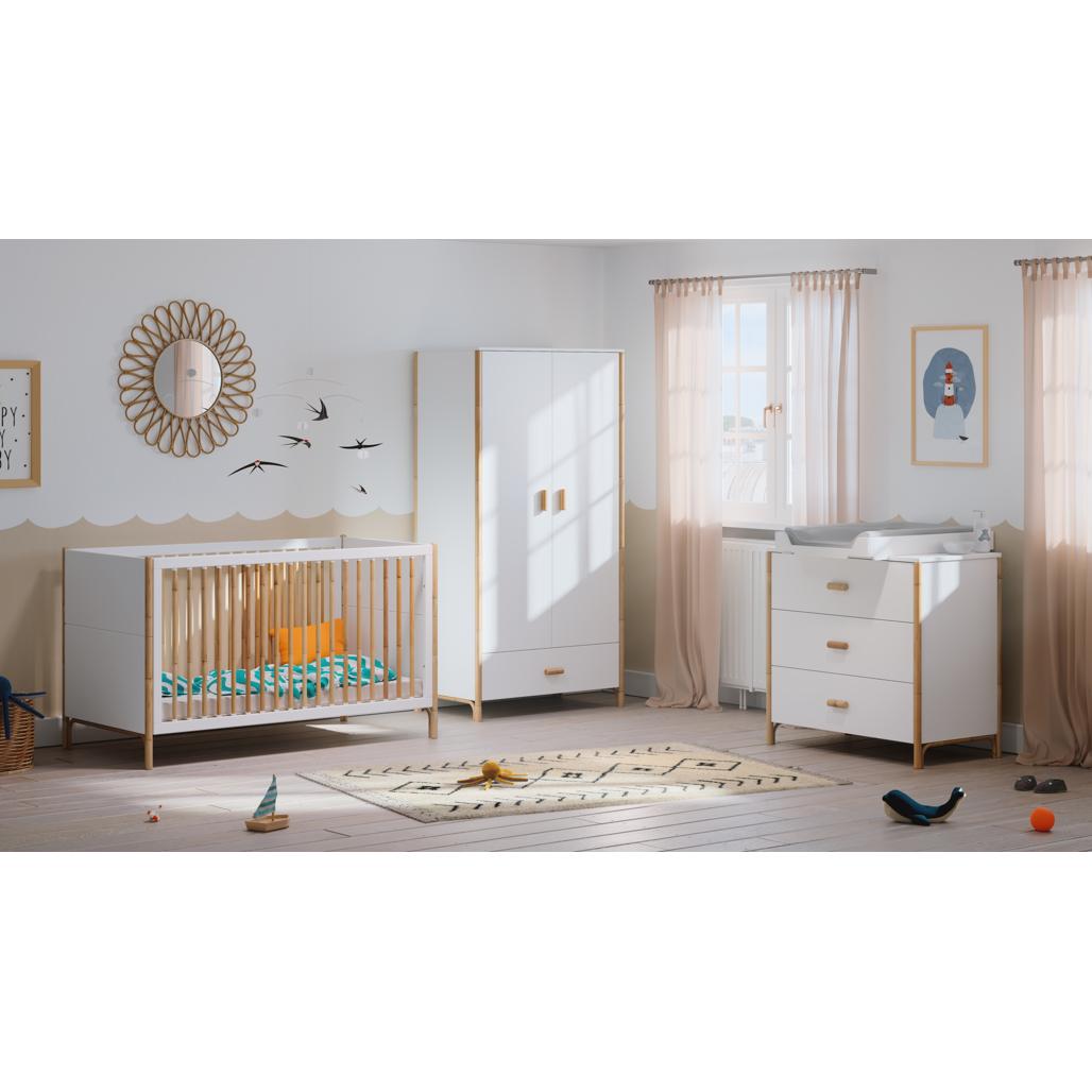 Oceane Evolutive Bed Cannes 70 x 140 - Neige