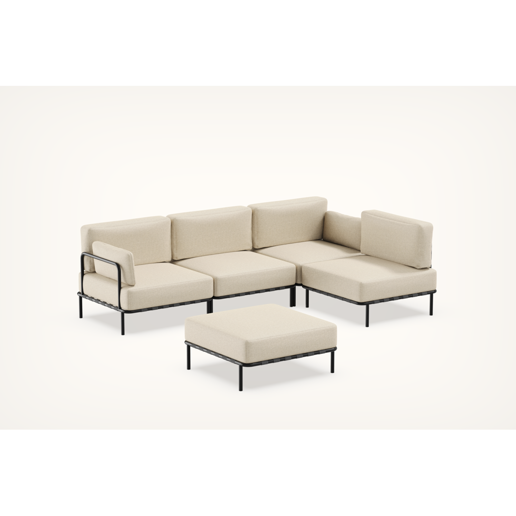 SIT-SIT SALVE 3 Seater + Single Module + POUFE Module