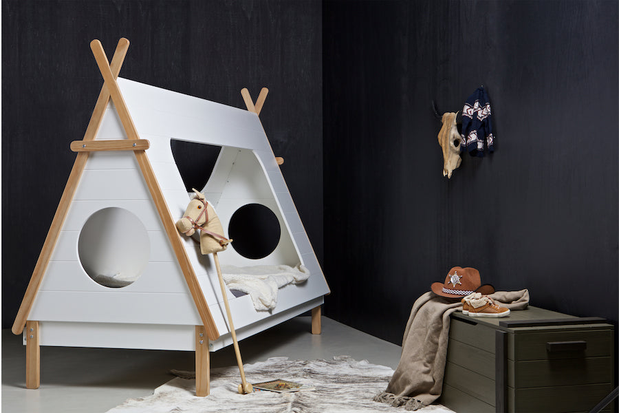 TEEPEE Cabin Kids Bed, WOOOD- D40Studio