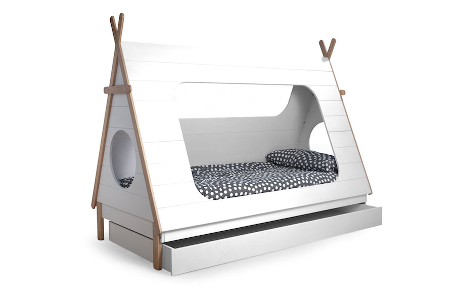 TEEPEE Cabin Kids Bed, WOOOD- D40Studio