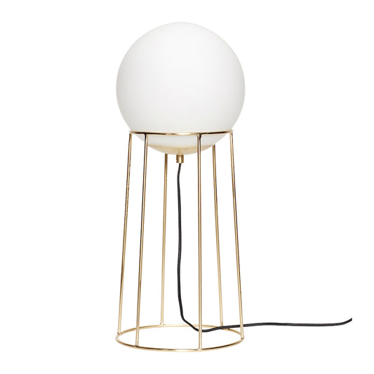 HÜBSCH Opal Brass Floor Lamp 60 CM, Hübsch- D40Studio