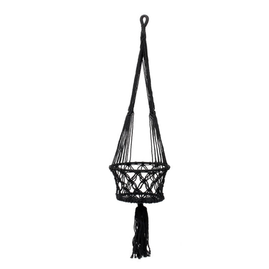 MACRAME Plant Holder - Black