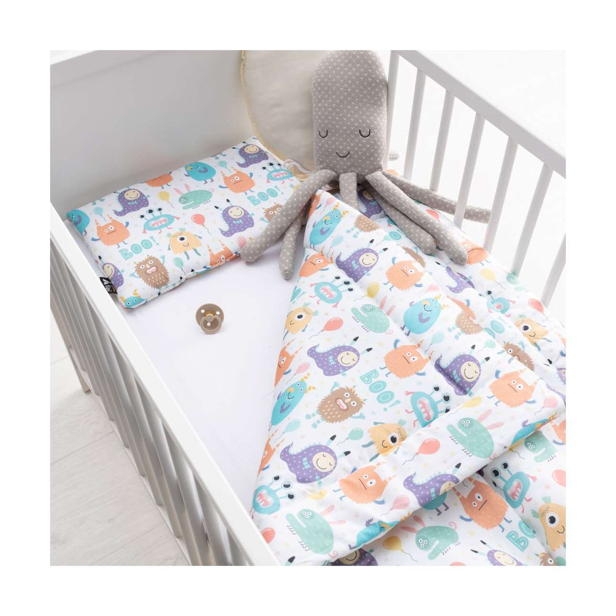 Ropa de cama con relleno de monstruos