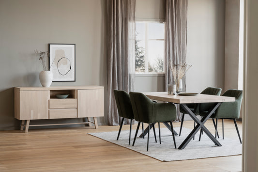 Rowico BROOKLYN X Legs Dining Table 170CM/270CM