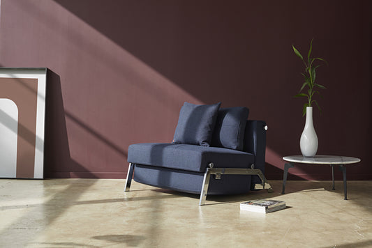 CUBED Chrome Sofa Bed 90CM, 6 - 8 Week Delivery Time- D40Studio