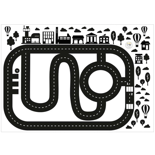 City Track Floor Sticker - 146x106 cm