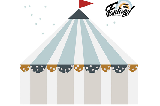 CIRCUS LIGHT BLUE Wall Sticker