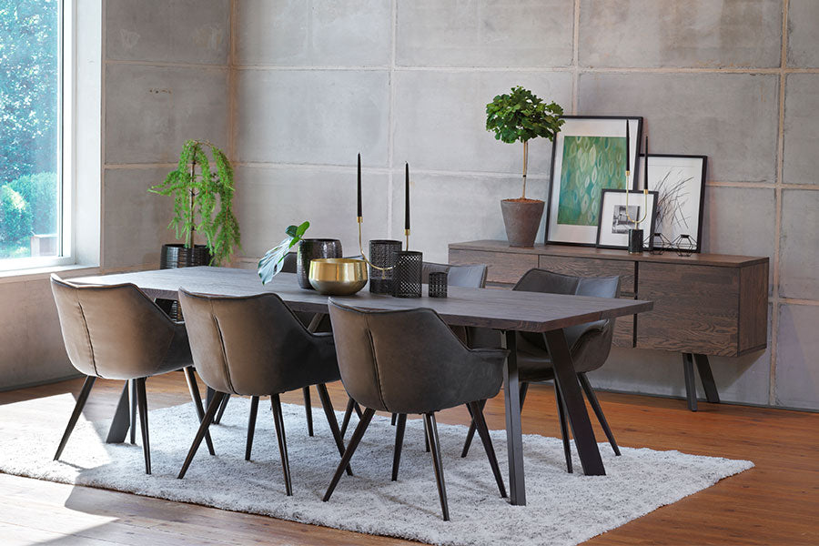 Rowico FRED Smoked Oak Dining Table 240CM – D40Studio
