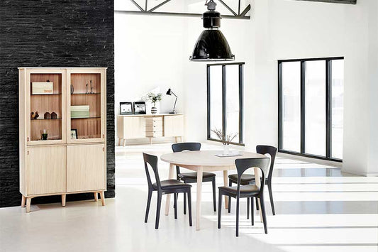 PETER Black Leather Set of 2 Chairs, CASØ- D40Studio