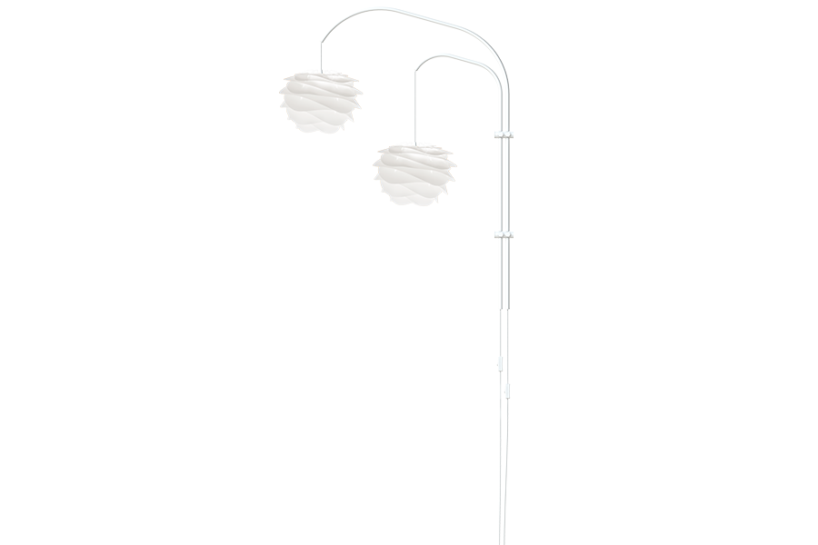 CARMINA DOUBLE WILLOW WHITE Wall Lamp, UMAGE/VITA Copenhagen- D40Studio