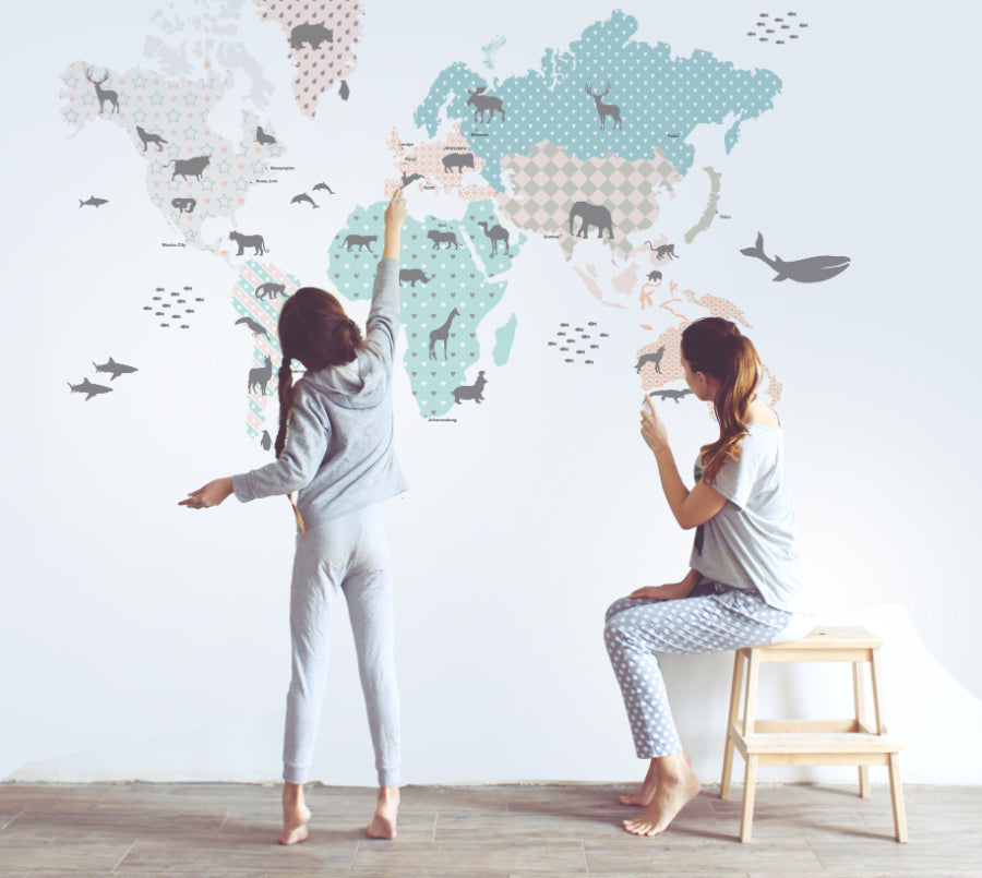MAP 2 Pastel Wall Sticker