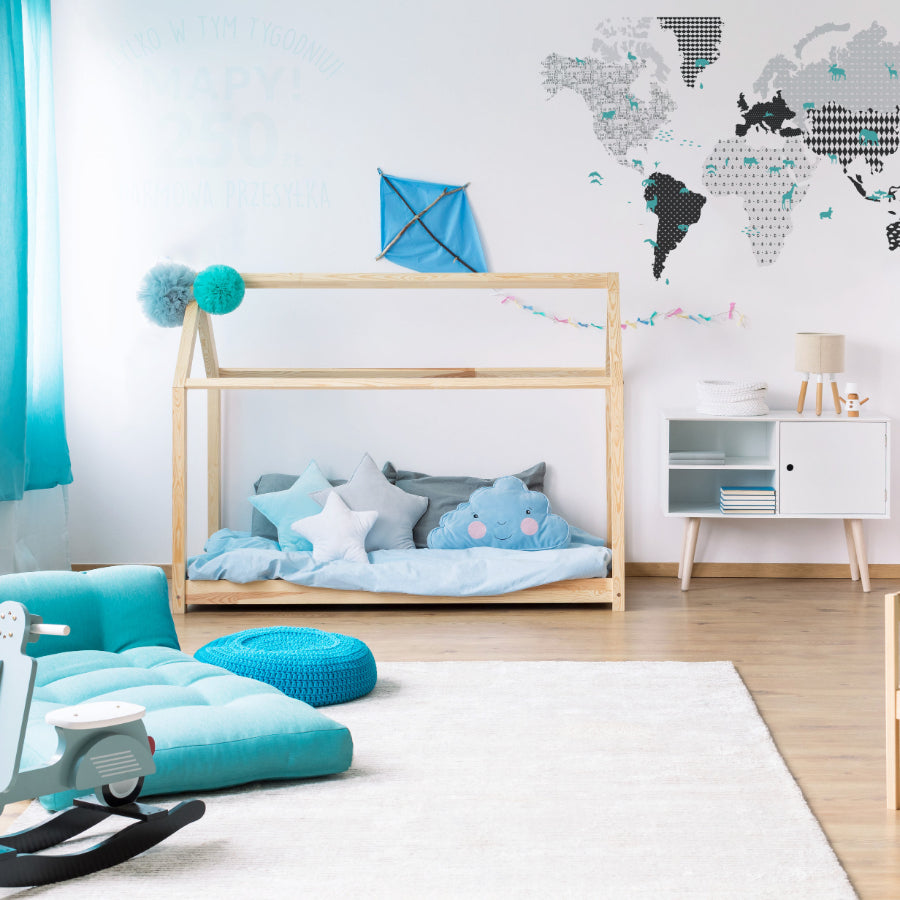 MAP 3 Black And White Wall Sticker