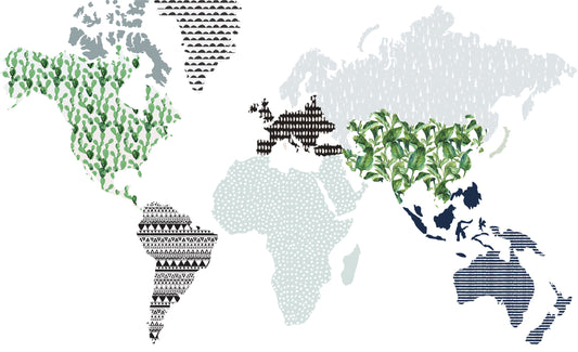 MAP Navy Blue Wall Sticker SET