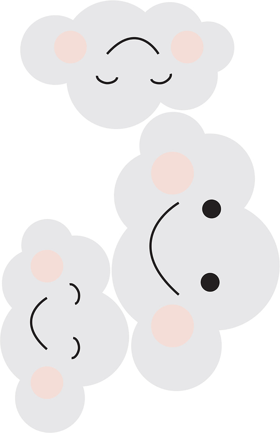 SMILY Clouds Set Wall Sticker