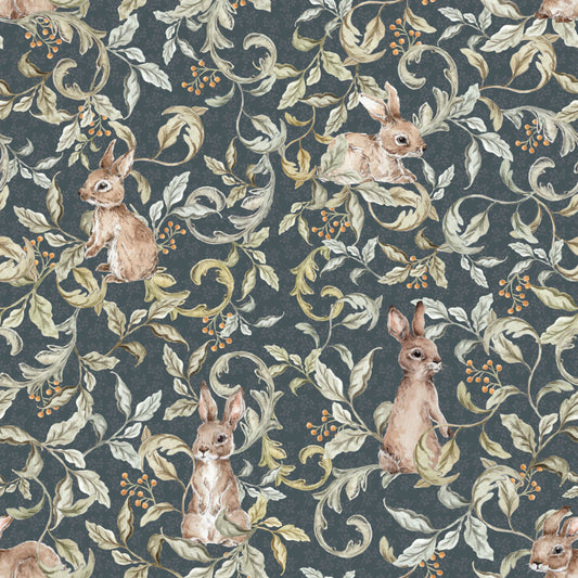 RABBITS Groove Dark Wallpaper 100x280CM