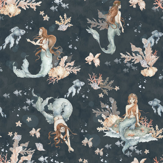 MERMAIDS In In Sea Depths Wallpaper 100x280CM