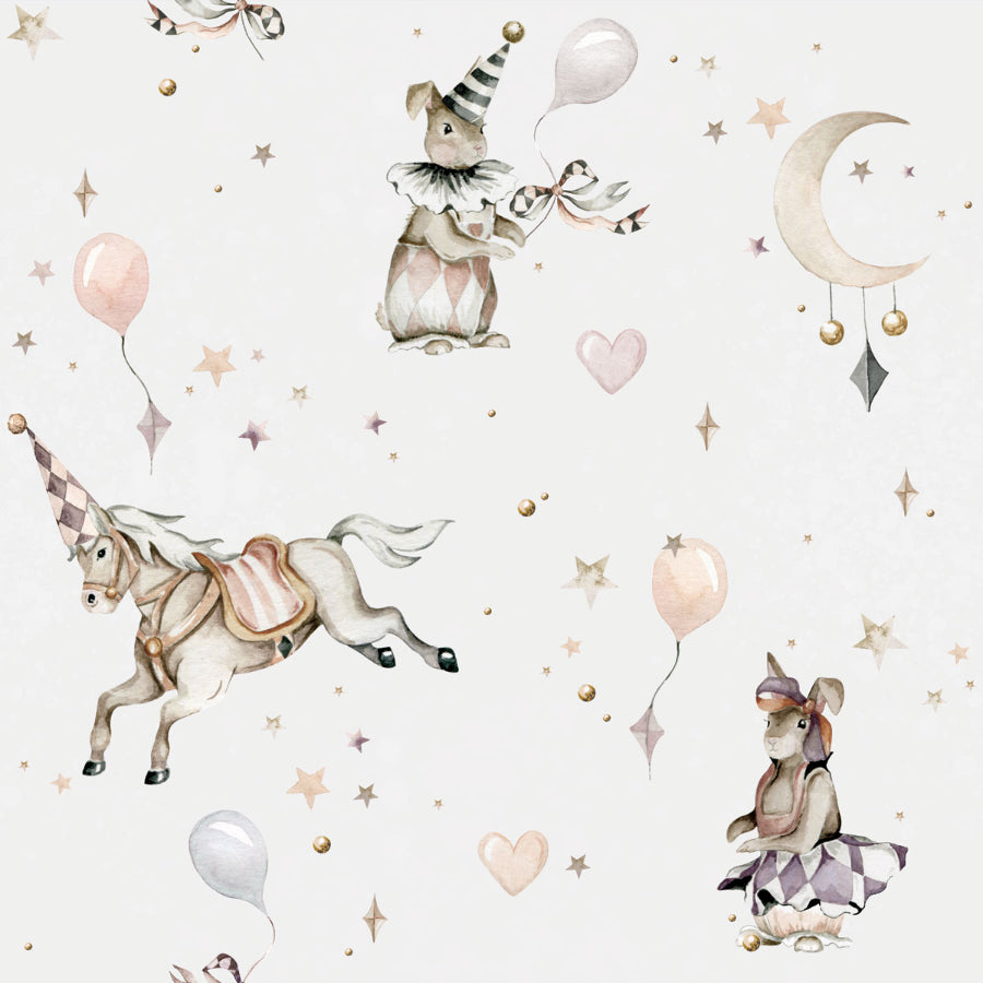 GIRL'S Magic Grey Wallpaper 100x280CM