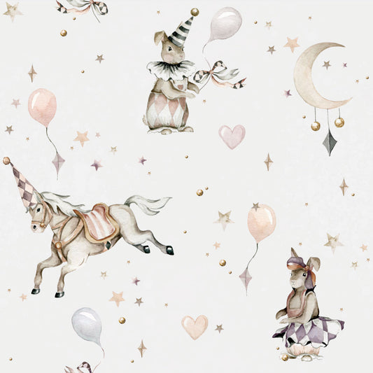 GIRL'S Magic Grey Wallpaper 100x280CM