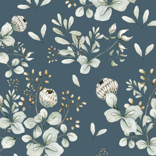 CLOVER Blue Wallpaper 100x280CM