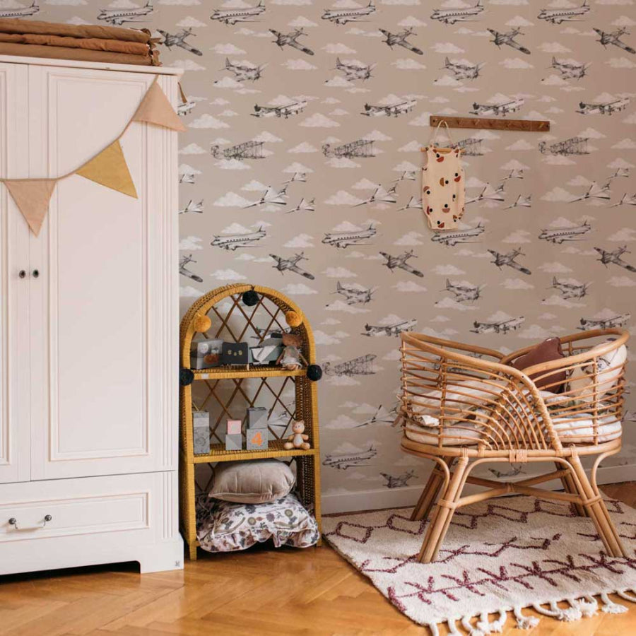 PLANES Sepia / Industrial Evolution Wallpaper 50x280CM