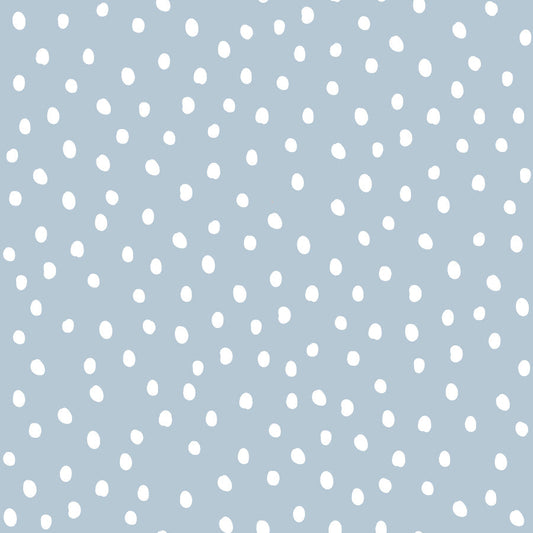 Irregular Dots on Light Blue Wallpaper 50x280CM