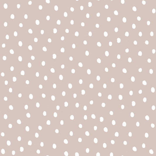 Irregular Dots on Powder Pink White Wallpaper 50x280CM