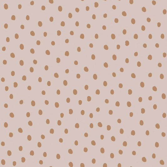 Irregular Dots on Powder Pink Cinnamon Wallpaper 50x280CM