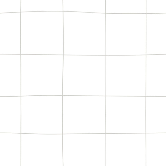 Irregular Check Pattern on White Wallpaper 50x280CM