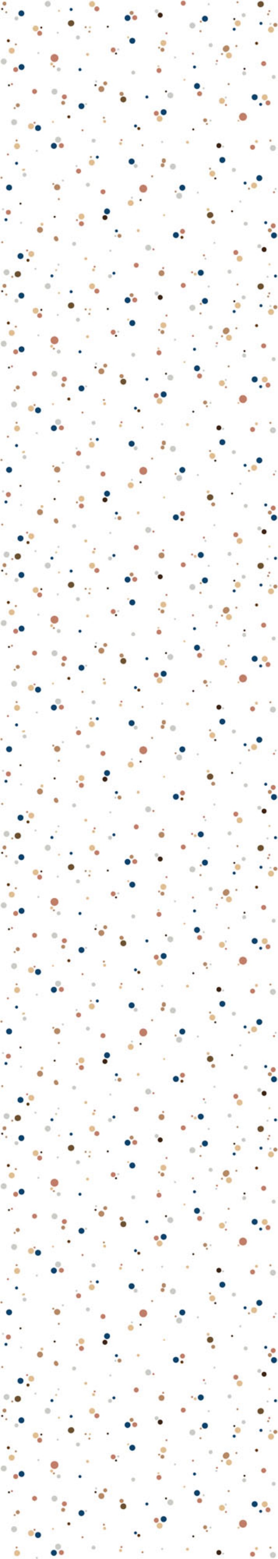Papel pintado Minimini azul canela Dots - 50x280CM