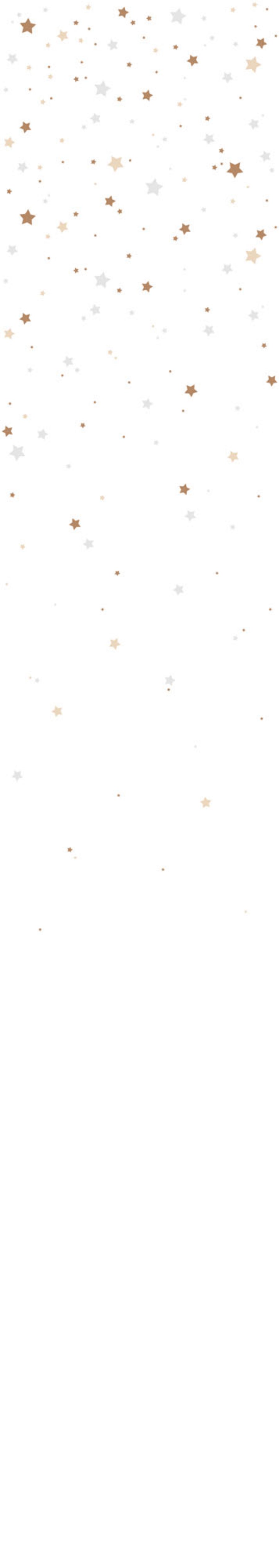 Sterne aus dem Weiß Tapete 50x280CM