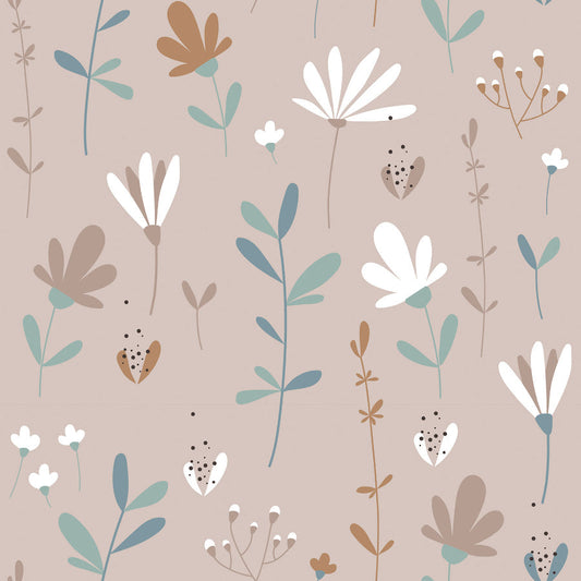 Scandinavian Spring Meadow Wallpaper 50x280CM