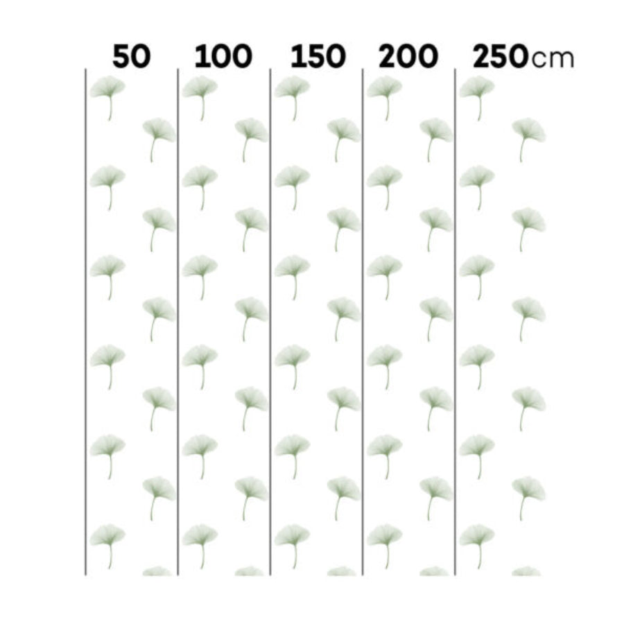 Light Gingko Pattern Wallpaper 50x280CM