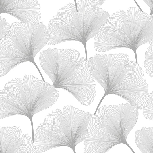GINGKO Black & White Wallpaper 100x280CM