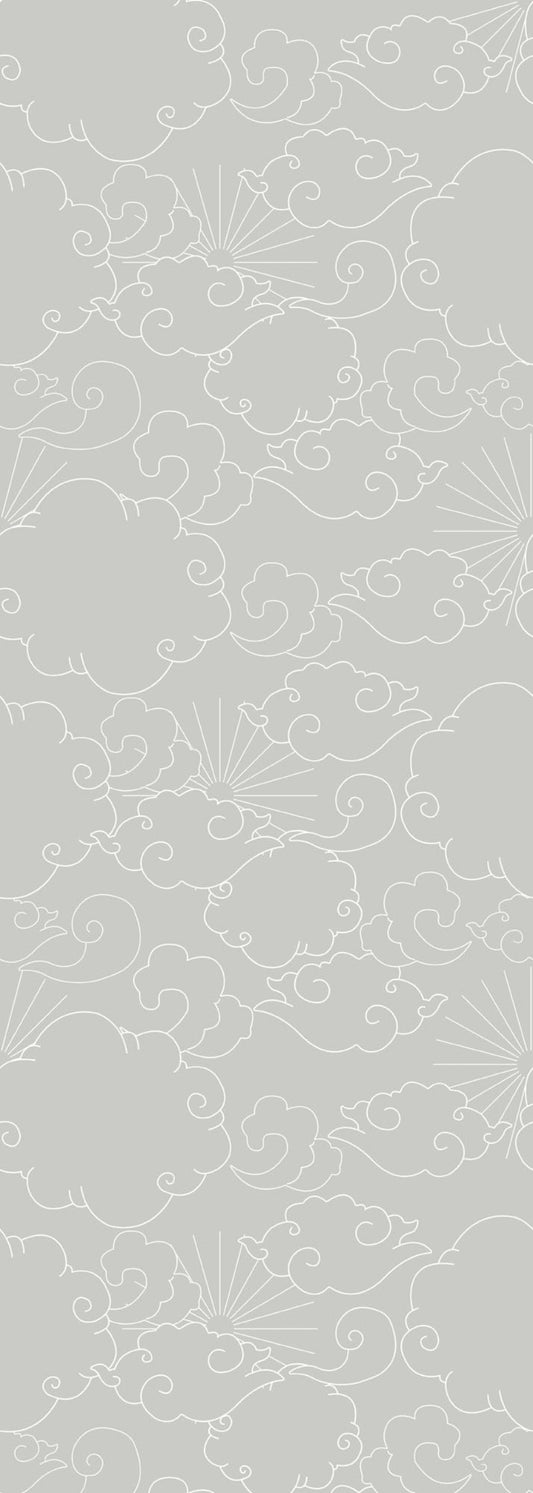 CLASSIC Light Barocco Clouds Wallpaper 100x280CM