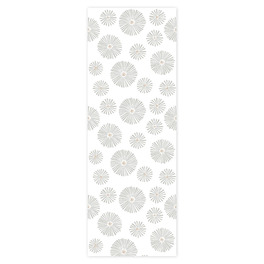 KLASSISCHE Tapete mit grafischen Blumen, 100 x 280 cm