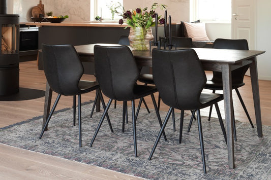 FILIPPA Dark Oak Dining Table 180CM/230CM/280CM, ROWICO- D40Studio