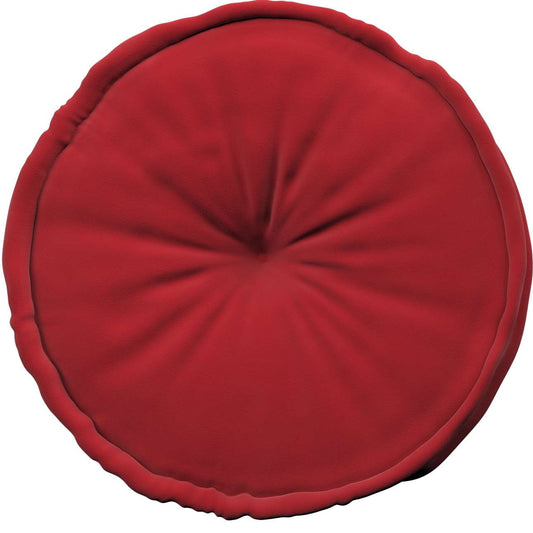 French pouf 50x13cm - Posh Velvet - cherry red