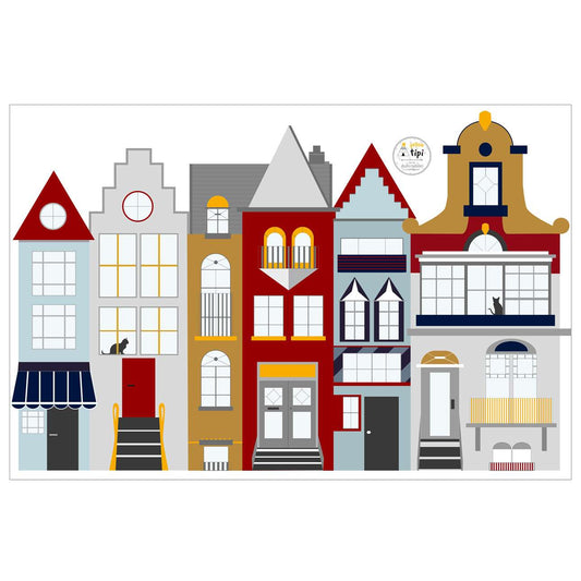 Houses II Sticker
